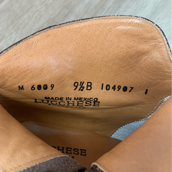 Brown Lucchese ankle boots sz 9.5 - Picture 4 of 5